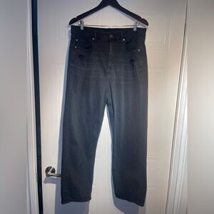 American Eagle Outfitters Faded Black Highest Rise 90s Boyfriend Jeans